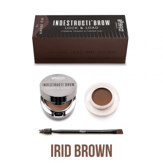 BPERFECT Indestructi'Brow Lock and Load Eye Brow Set - Irid Brown 4gr