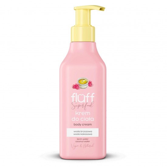 FLUFF Body Cream - Creme Brulee with Rasberries 200ml