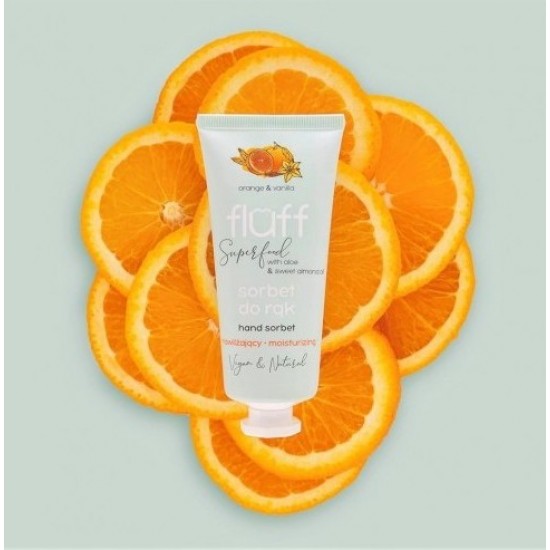 FLUFF Moisturising Hand Sorbet - Orange & Vanilla 50ml