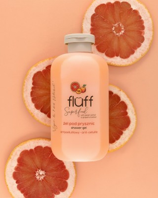 FLUFF Anti Cellulite Shower Gel - Peach &  Grapefruit 500ml