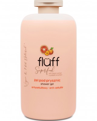 FLUFF Anti Cellulite Shower Gel - Peach &  Grapefruit 500ml