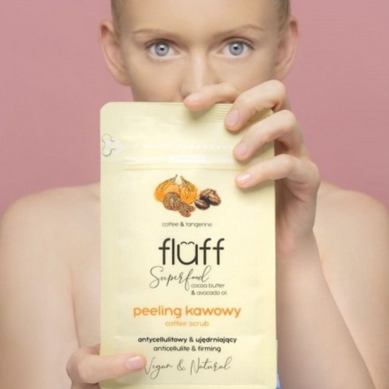 FLUFF Dry Body Peeling - Tangerine & Coffee 100gr