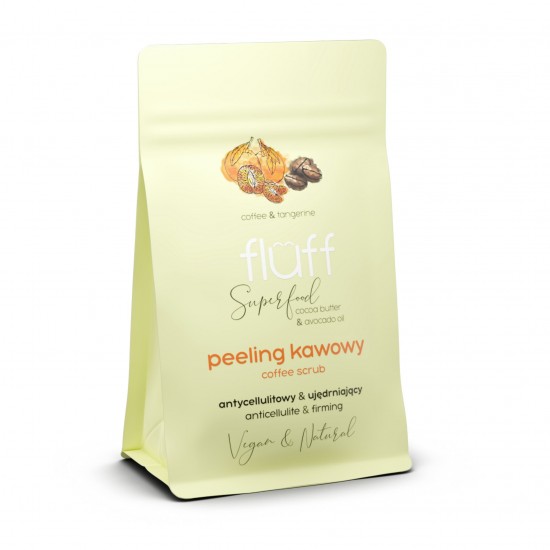 FLUFF Dry Body Peeling - Tangerine & Coffee 100gr